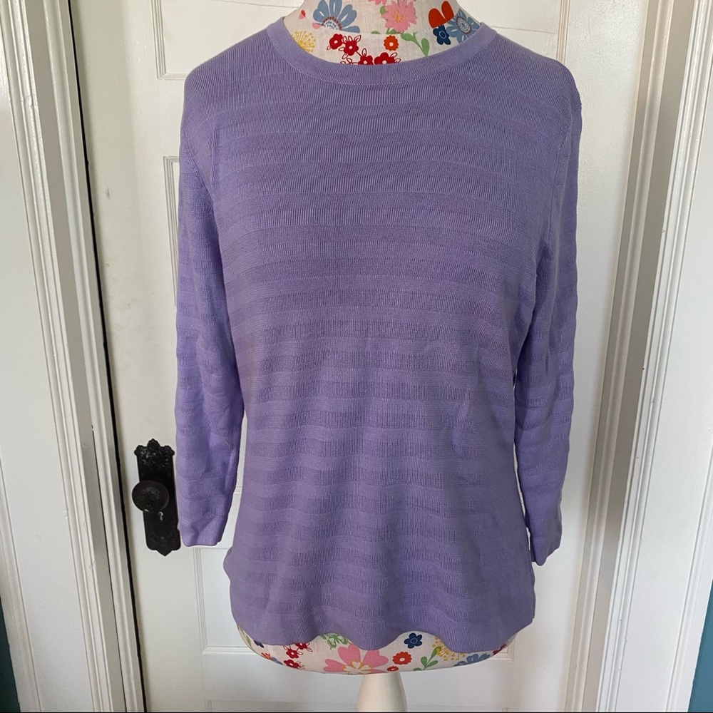 VTG Ribbed Purple Sweater